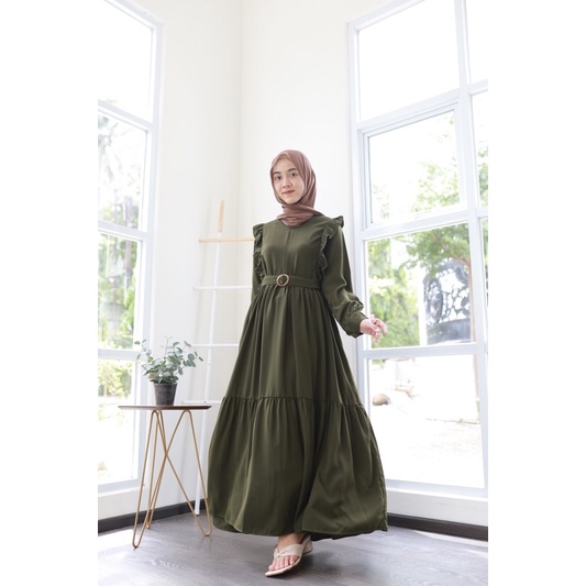 LYRA MAXI (ld104 pjg136) - Dress Gamis Busui Polos