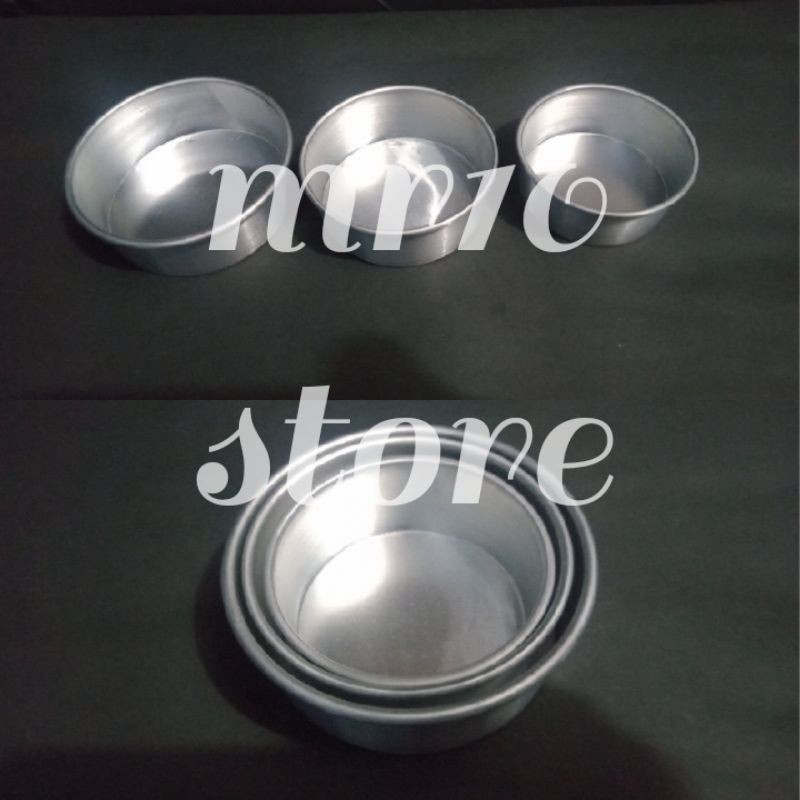 3 pcs loyang bulat mini/loyang bolu mini/loyang cake mini