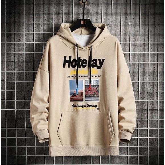 Hotelay Sweater Cowo / Hoodie Pria / Hoodie Pria Terbaru Bahan Fleece Tebal / Hoodie Distro Ori / Sw