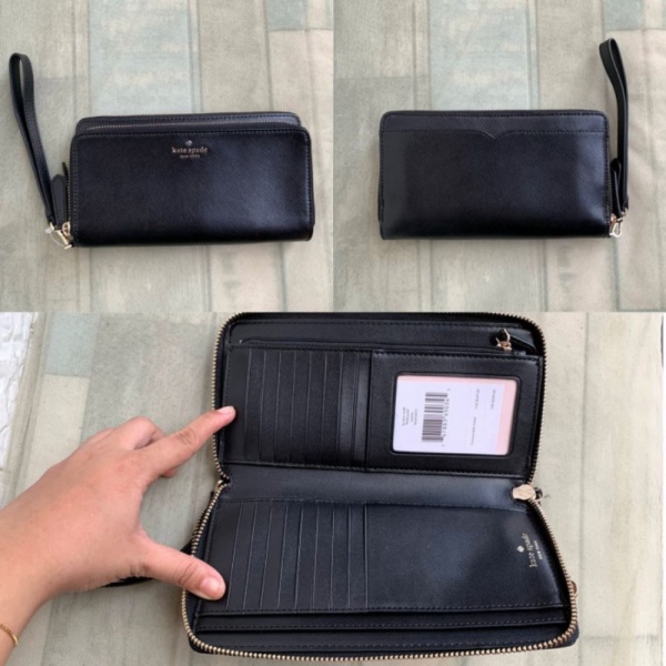 Jual Aksesoris Dompet kate spade original - Ks payton large carry wristlet  black w | Shopee Indonesia