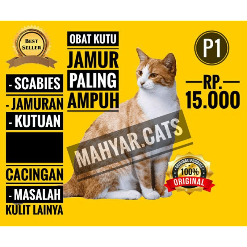 Obat jamur scabies kucing P1 [ obat suntik ] Obat Jamur Kucing Scabies Jamur Kutu Parasit Cacing Hati Gatal Kulit