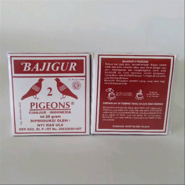 

Super Hot! Bajigur cap 2 pigeons- satu pack 10 pcs Murah