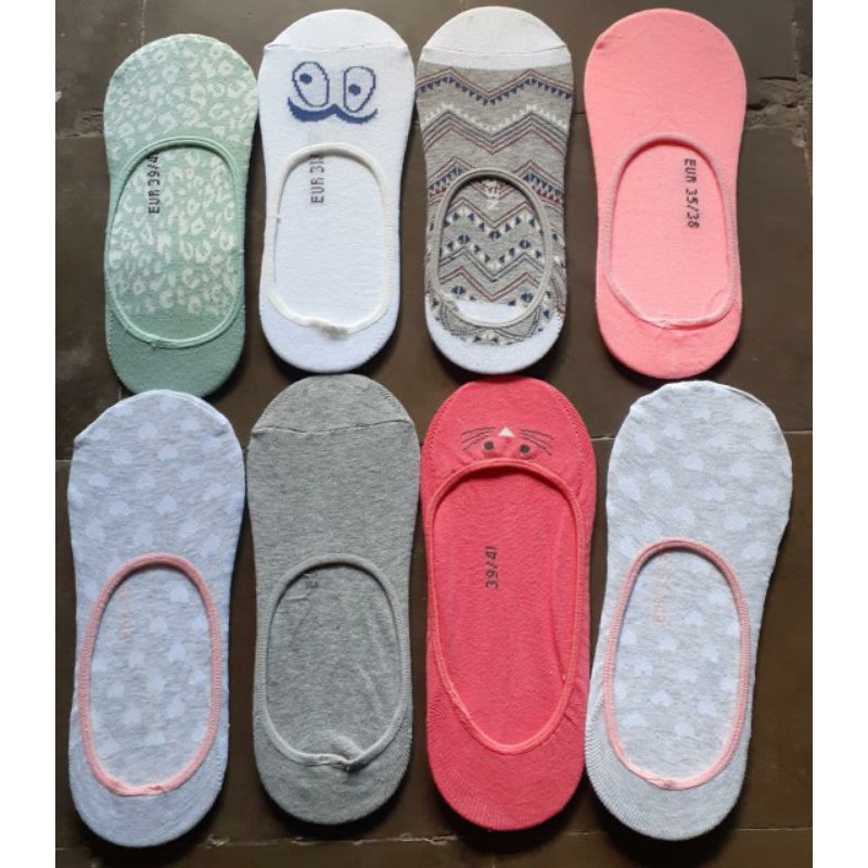 kaos kaki pendek di bawah mata kaki unisex/kaos kaki hidden /hidden sock-abu