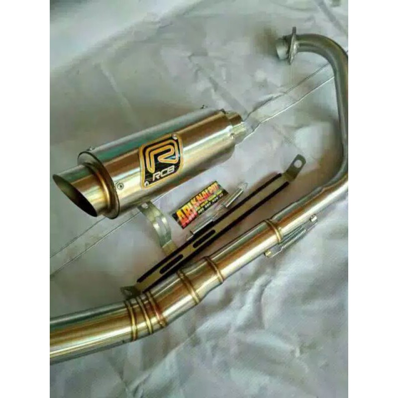 knalpot rcb buat motor satria fu. mx king .mx 135. vixion .megapro tiger dll