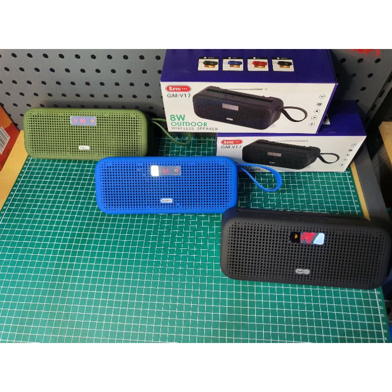 Speaker Musik Box Bluetooth Super Bass 5bro GM-V17 5BRO GM V7 Radio Antena LCD Display