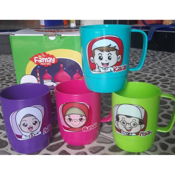 ( BISA COD ) MY FAMILY MUG SET / MUG FAMILY SET