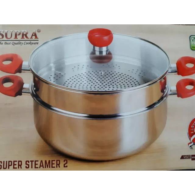 Panci Kukus Steamer Supra 32cm susun 2 Shopee Indonesia