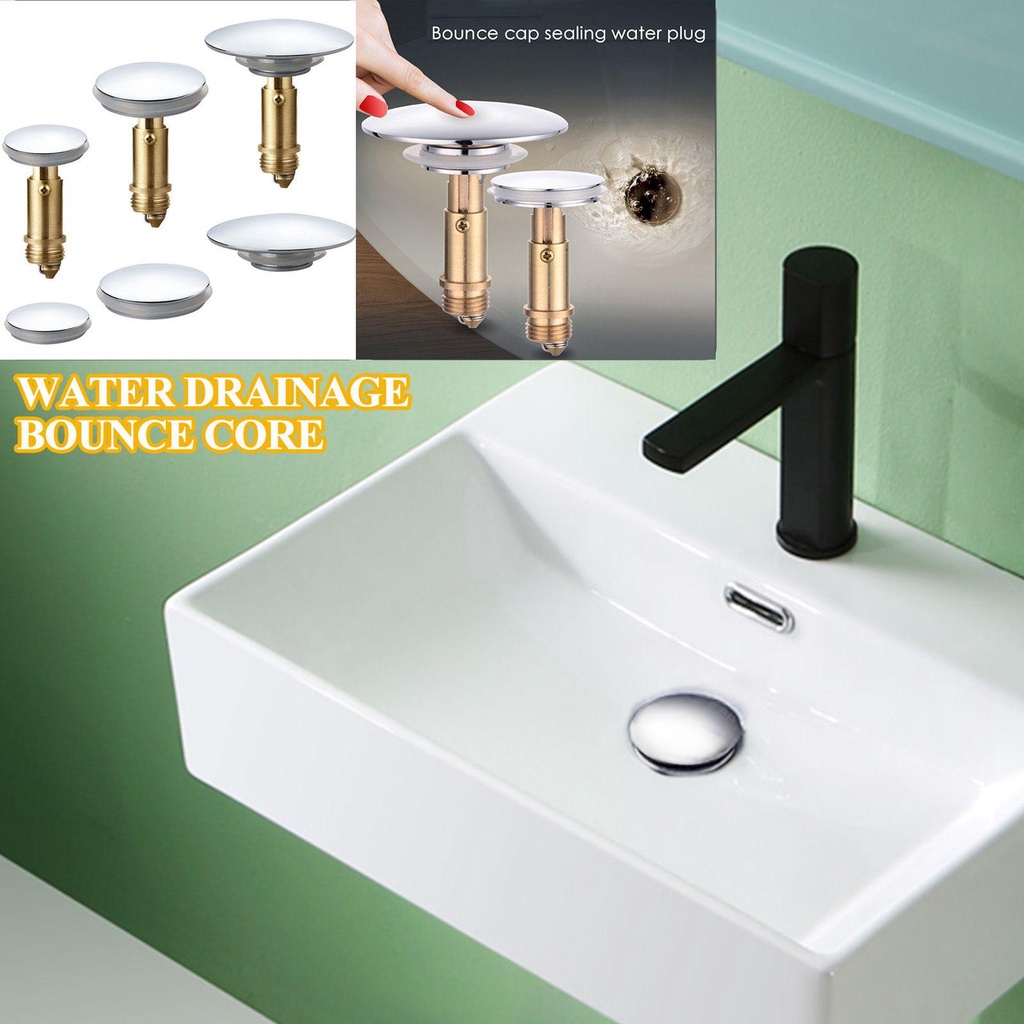 Populer Wastafel Cuci Bounce Drain Filter Aksesori Kamar Mandi Bahan Berkualitas Tinggi Tahan Ledak Plug Saluran Wastafel