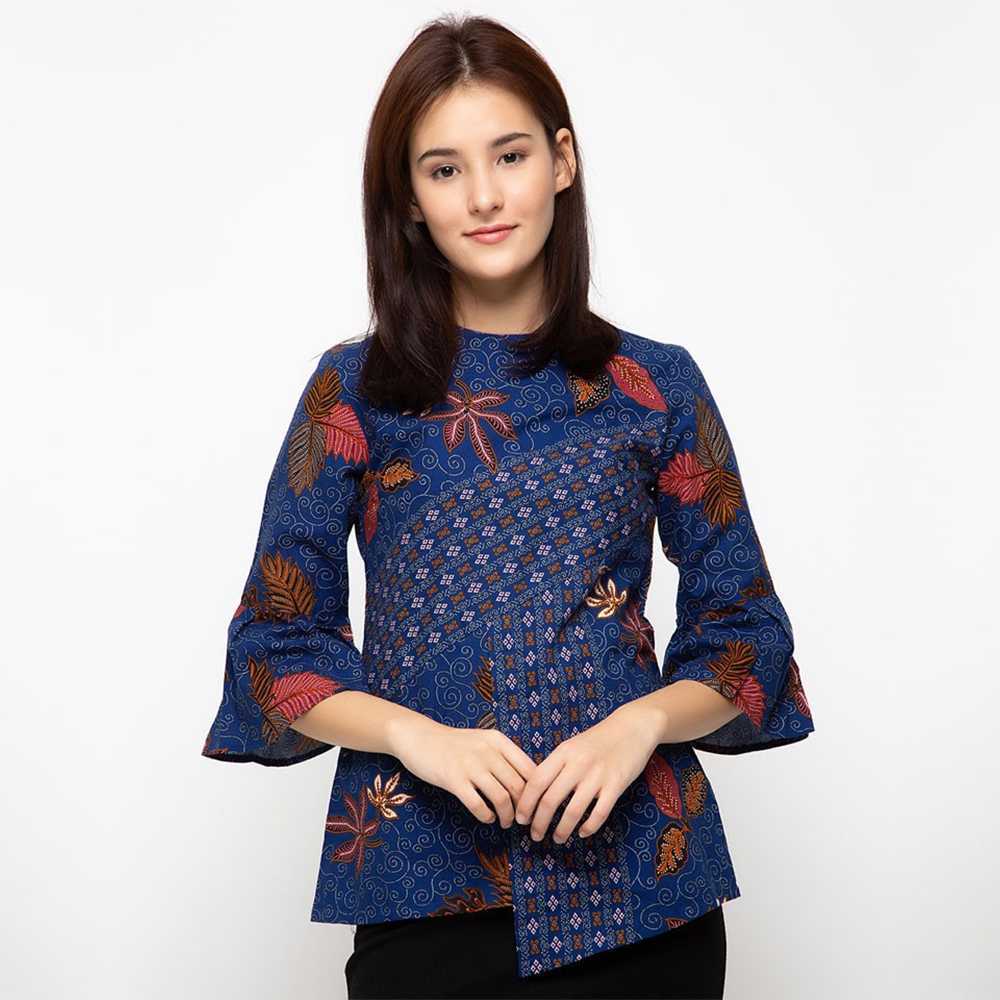 Baju Kemeja Batik Wanita Lengan Pendek