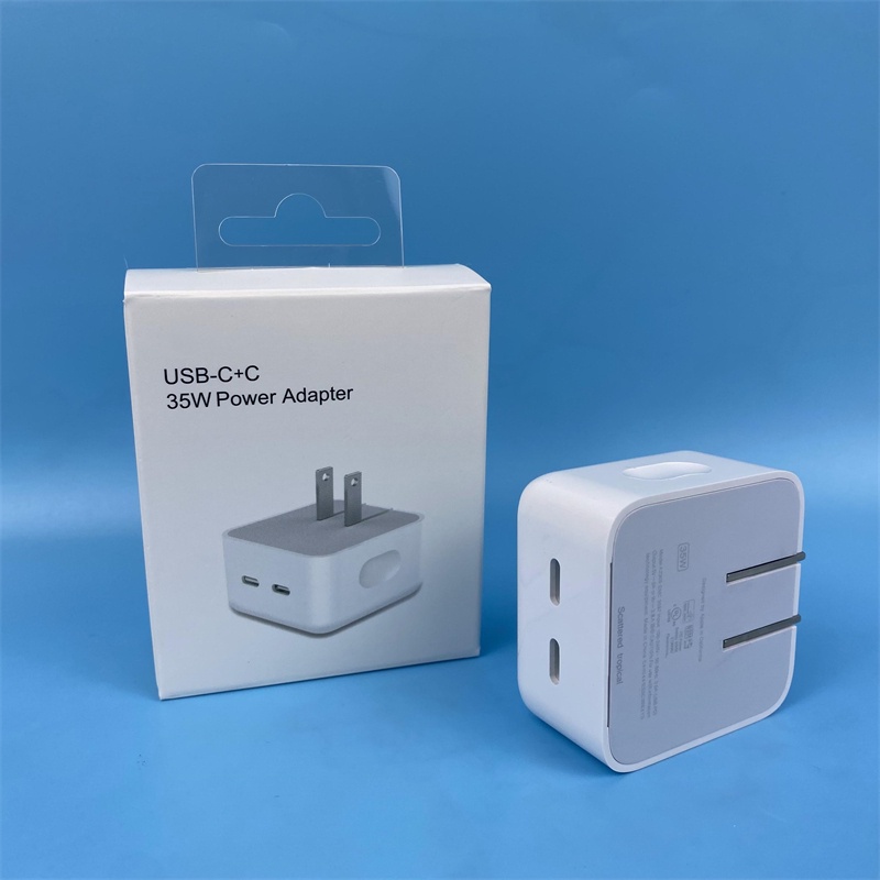 Pd Adapter Charger Ganda Tipe-C 35W Fast Charging Untuk IPhone EU 35W