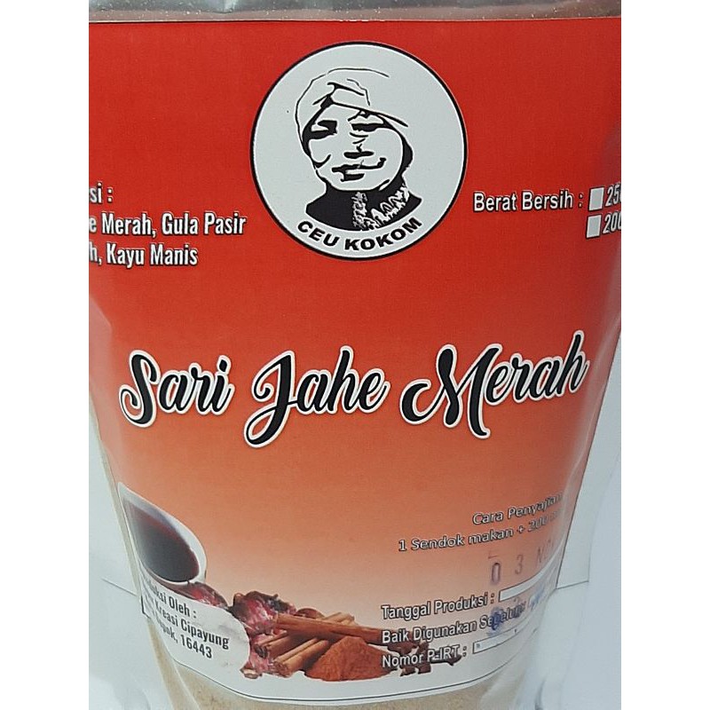 

Sari Jahe Merah