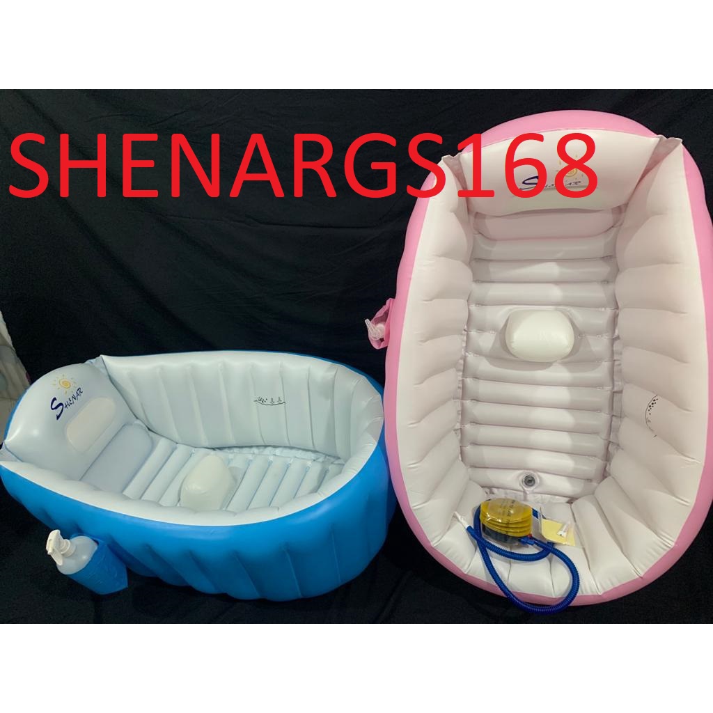 SHENAR-HOME BABY BATH TUB  BLUE ( FREE POMPA )