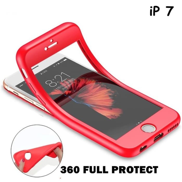 FOR IPHONE 7 - 360 FULL PROTECT SOFT SILICONE CASE CASING