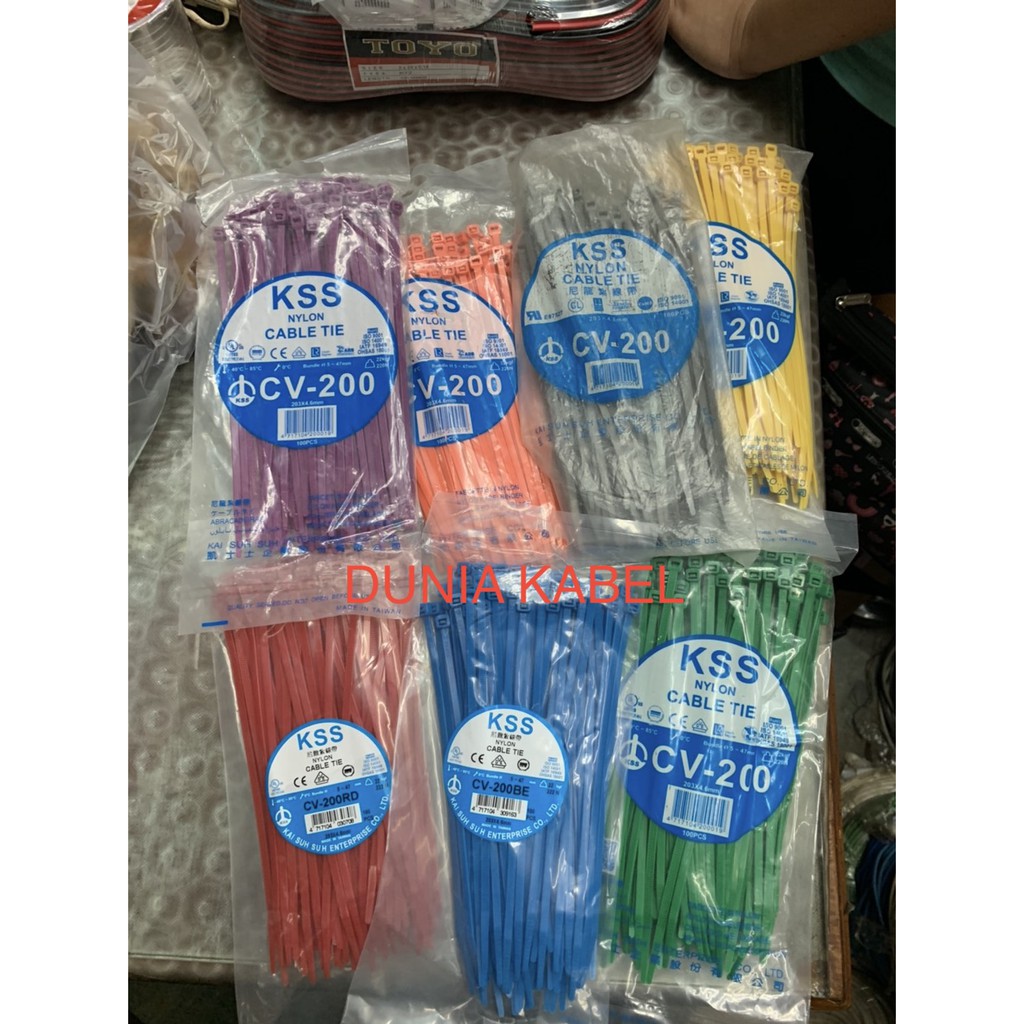 KSS Ties Warna / Kabel Ties Cable Tie Warna 20cm 20 cm KSS