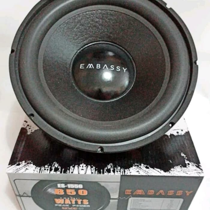 SPEAKER SUBWOOFER EMBASSY 15 INCH DOUBLE MAGNET DAN DOUBLE COIL BARU