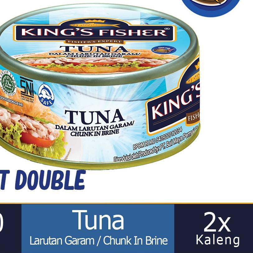 

HOT SALE!! (coh-234) King's Fisher Paket 2 pcs Tuna dalam Air Garam Tuna in Brine Daging Makanan K