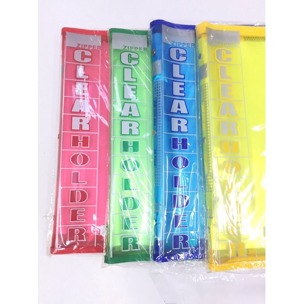 

Map zipper Clear Holder