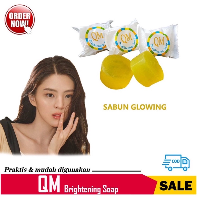 HOPE STORE - PROMO MURAH !!! SABUN PENCERAH WAJAH QM BRIGHTENING SOAP SABUN WAJAH