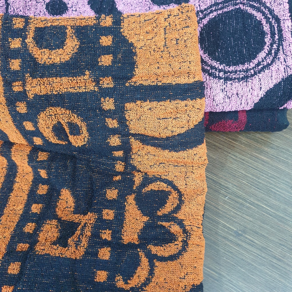 Handuk Mandi Katun Dewasa Uk 70 x 140 / Handuk Mandi Besar Menyerap / Merk  Dolpin / JJ Panda / Sarang Lebah / David Falmer 400gr