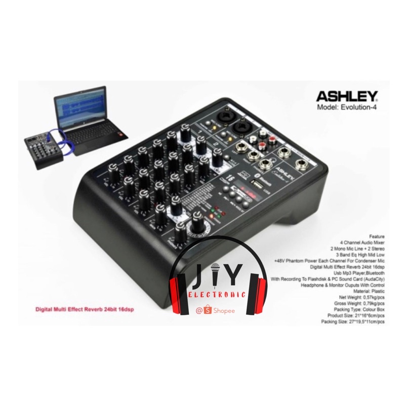Audio Mixer Ashley 4 Channel Evolution 4 Evolution-4
