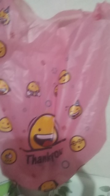 [50pcs] Plastik Packing Olshop Kantong Kresek Ramah Lingkungan Motif Smile 15x31 Cm