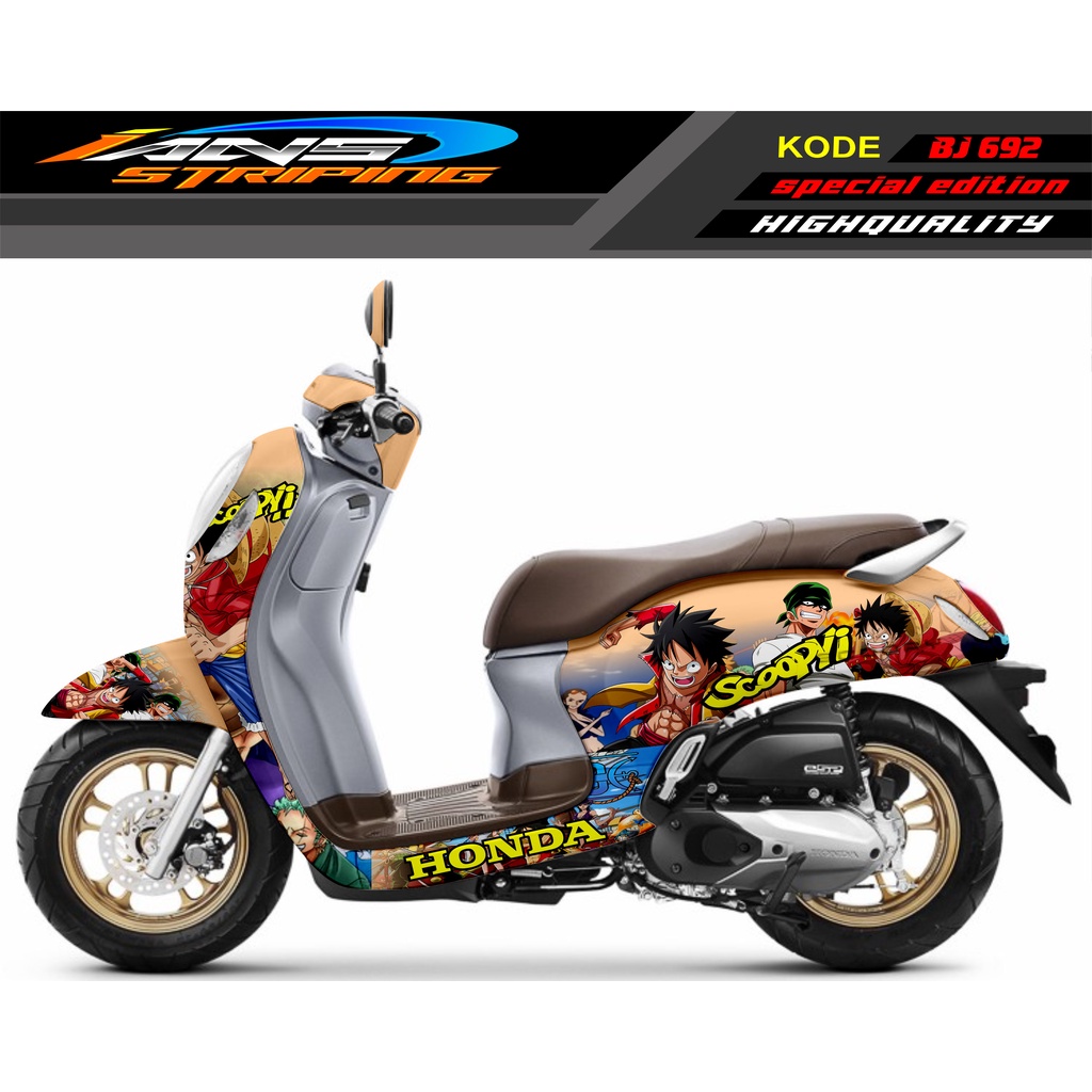 VARIASI STIKER HONDA SCOOPY FULL BODY / STICKER VARIASI SCOOPY ONE PIECE / STICKER ONE PIECE