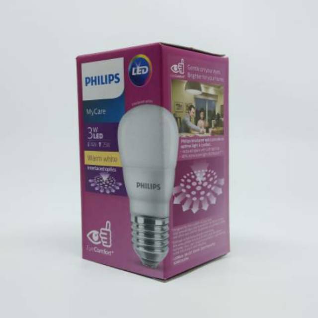 Jual Lampu Philips LED MINI BULB 3W 3 W 3 Watt 3Watt - Kuning Warmwhite ...