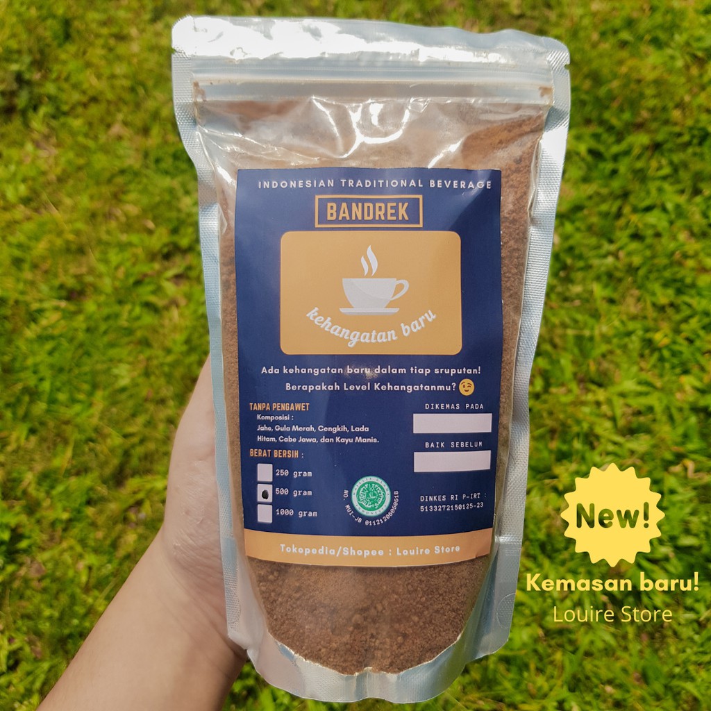 

Bandrek Jahe Bubuk 500 gr (Komposisi : Jahe, Kayu Manis, Cengkeh, Gula Aren)