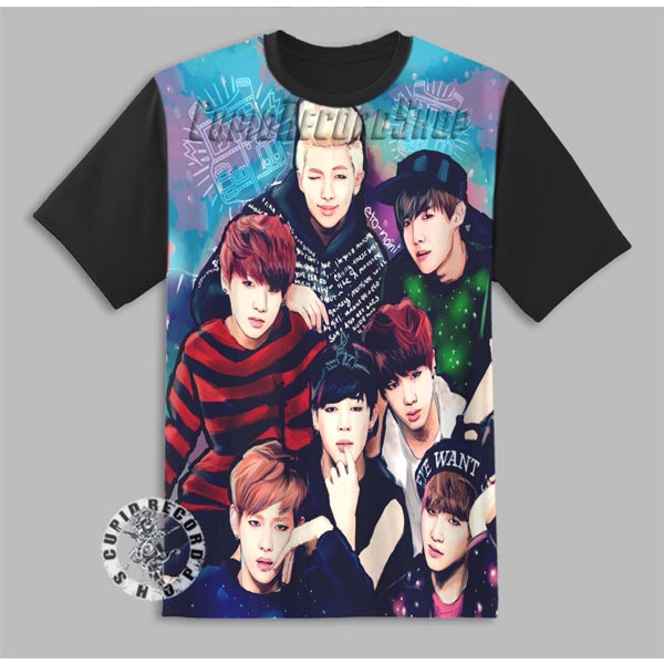 Kaos Anak Perempuan Baju Anak Kpop BTS 3D Pakaian Anak 10264