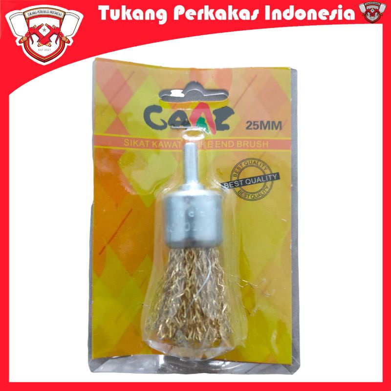 Mata bor sikat kawat 25 mm end brush