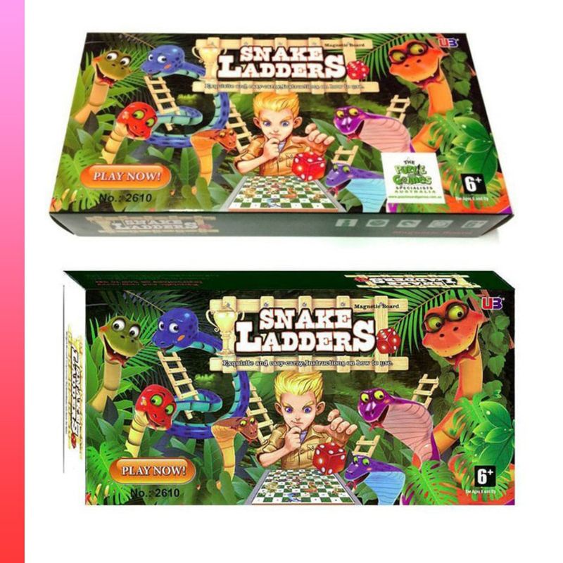 Ular Tangga Magnet / Snake Ladders / Family Game