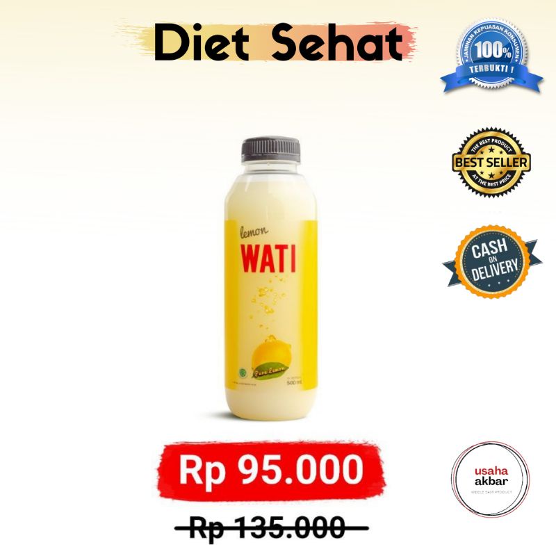 

Lemon Wati Sari Lemon Asli Minuman Diet BPOM (500ml)