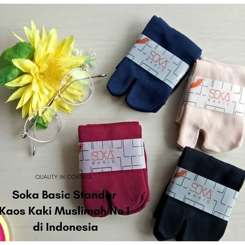 Kaos Kaki SOKA Jempol Pendek - Size S Basic Polos