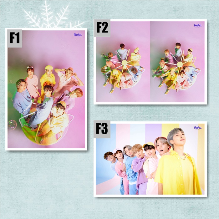 Poster BTS festa 2021 8th anniversary family portrait Jungkook V Jimin Jin Suga KPOP - ver 3