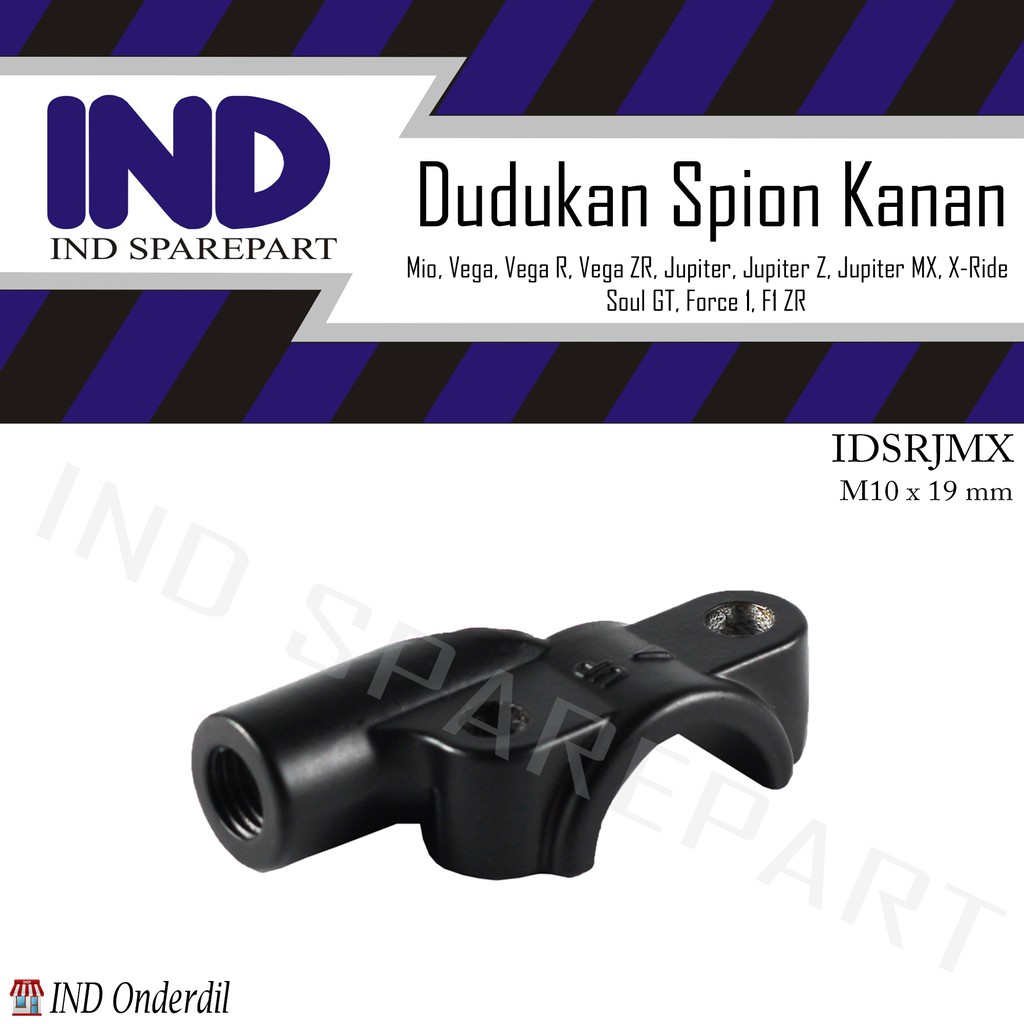 Dudukan Spion Kanan Jupiter Z/Z1 F1/Jupiter MX/Vega R New/ZR/F1ZR/Xeon RC/Soul GT/ X Ride/Fino/Mio