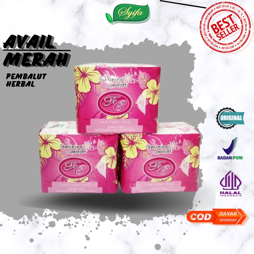 (Original) Pembalut Avail / Avail pembalut herbal / Avail pentyliner / Avail Day use / Avail Night