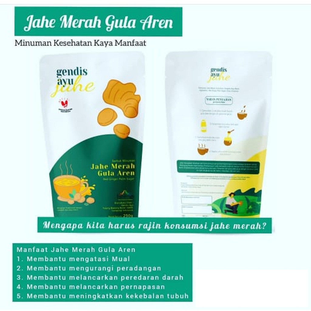 

GENDIS AYU JAHE MERAH BUBUK GULA AREN 250 GRAM