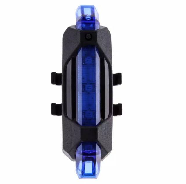Lampu Belakang Sepeda 5 LED Taillight Rechargeable - DC-918