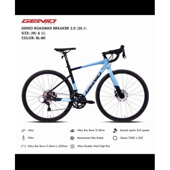 Road Bike Genio Breaker 2.0 700C