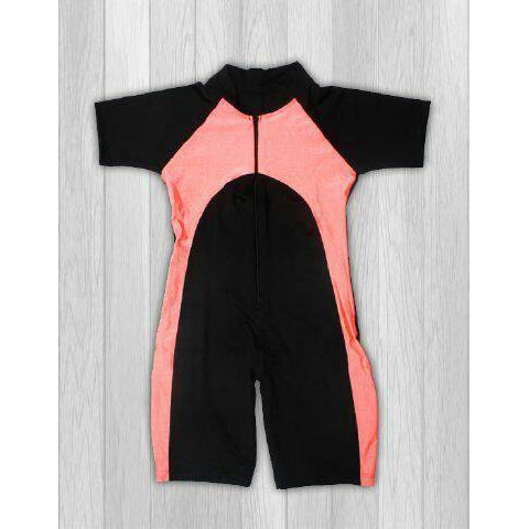 Ariza Sport Baju Renang Anak Diving Import Hitam-Orange