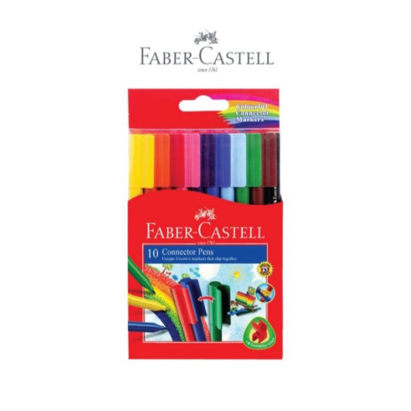 

Faber-castell Connector Pen 10 Warna / Spidol warna faber castell 10 warna