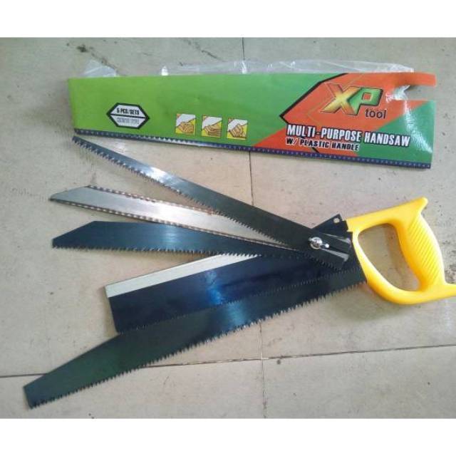 Gergaji multi fungsi / Gergaji set isi 5pc / Hand Saw set / Gorok gergaji tripleks serbaguna/Gergaji Set 5 Rupa Gergaji Multifungsi Gagang Kayu BERKUALITAS