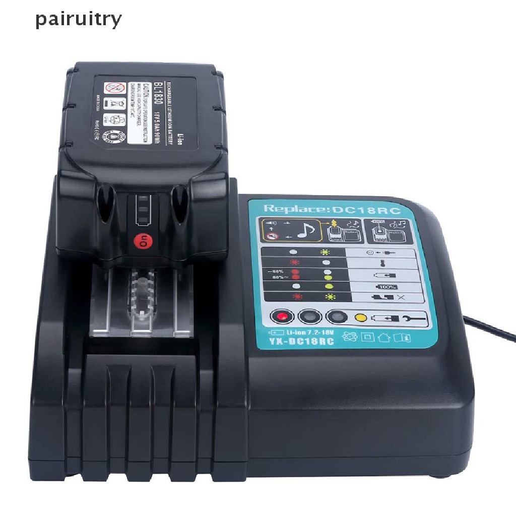 Prt DC18RC 3A 14.4V-18V Charger Baterai Fast Charging Untuk Makita PRT