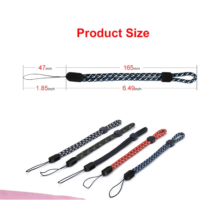 Paracord Lanyard Finger Strap Tali Gantungan HP Bahan Nylon