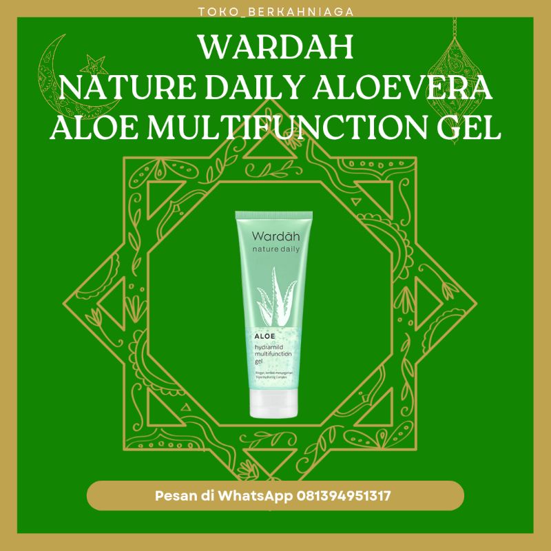 Wardah nature daily aloevera multifunction gel 100 ml