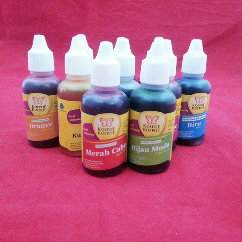 

Pewarna Makanan Koepoe Koepoe/Pewarna Cair Makanan 30ml