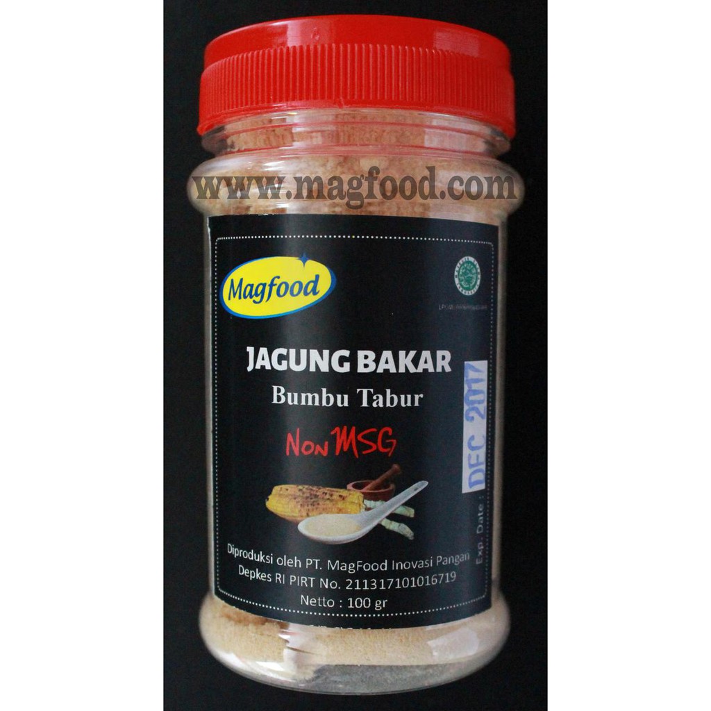 

PROMO ENAK Bumbu Tabur Bubuk Powder MAGFOOD Rasa Jagung Bakar non MSG 100gr Terlaris