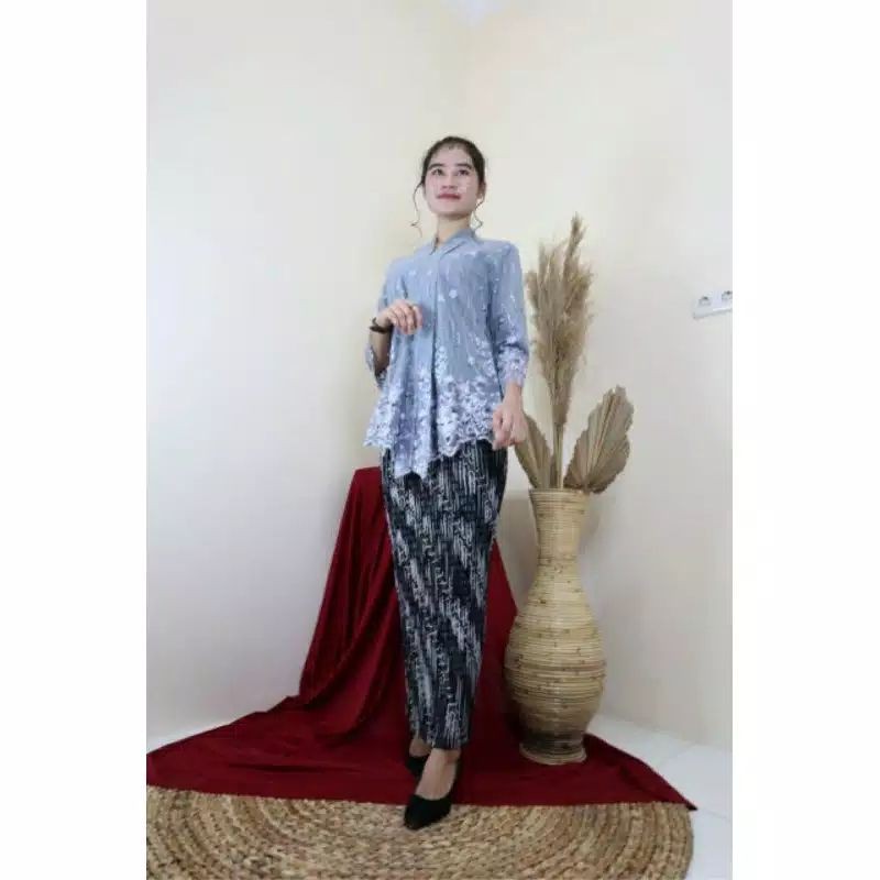 NEW SETELAN KEBAYA FLOY TILLE/KEBAYA MURAH/KEBAYA PESTA/KEBAYA TUNANGAN