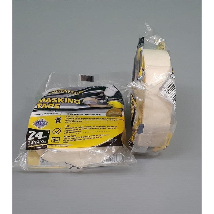 

MASKING TAPE NACHI 1inch X 20yard | LAKBAN KERTAS | PLAKBAN