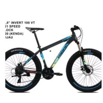 Sepeda mtb 27.5 inch Pacific Invert 100 VT 21 speed fork lock